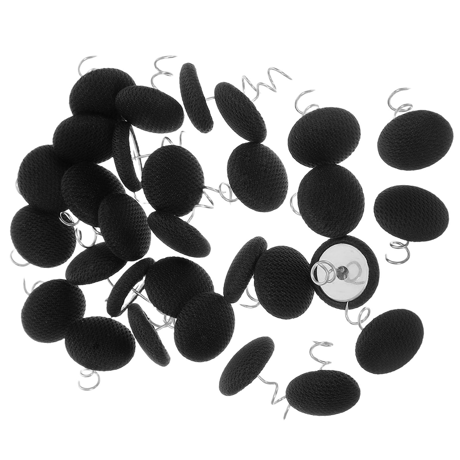 Clavos decorativos de acero inoxidable negros para sujecion de faldones de cama y sofás