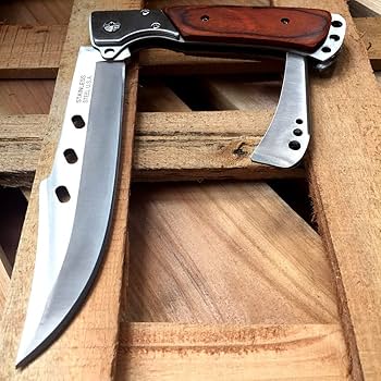 希少 ソビエト風 アウトドア用折りたたみナイフ ケース付き 希少