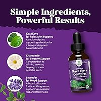 Vista 7 de Natures Craft Kava Kava Suplemento de gotas líquidas orgánicas – Sabor a lavanda – Soporte herbal de acción rápida con kavalactonas para un estado
