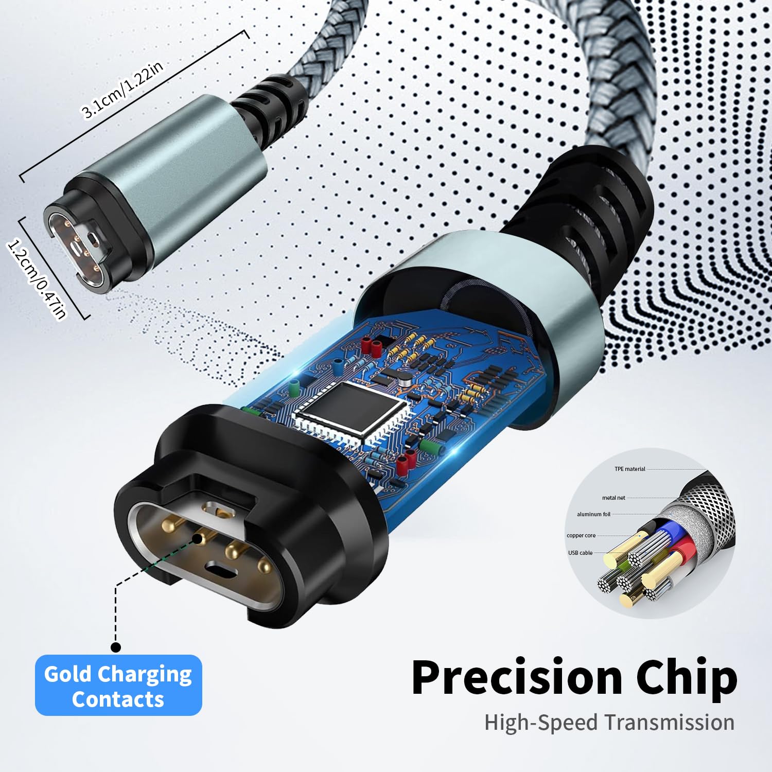 Cable Montre Garmin Cu00e2ble De Charge Pour Montre G-armin