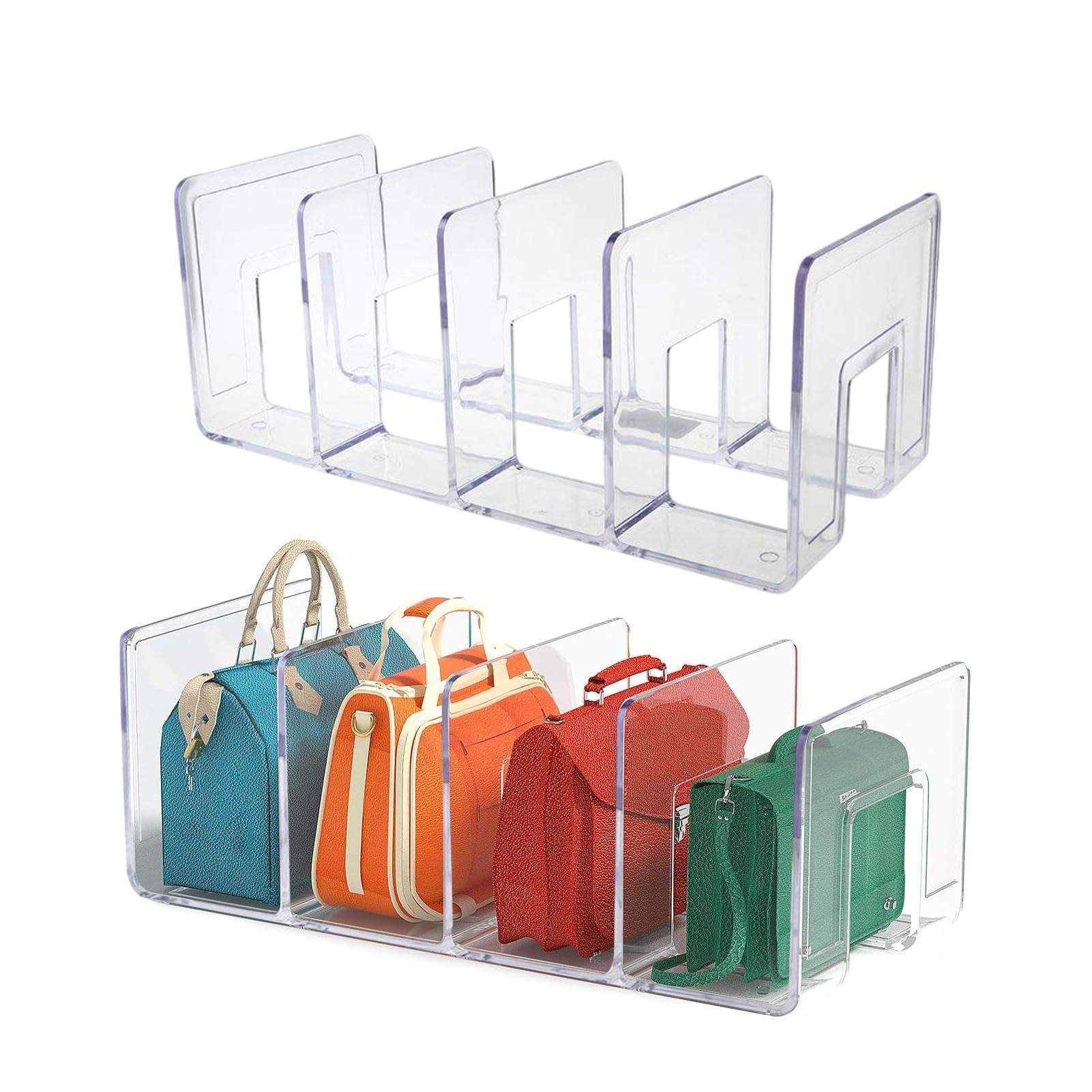 Organisateur de sac à main acrylique : sublimez votre dressing de la chambre au salon