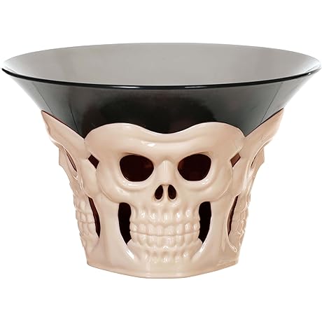 Seasons Halloween Big Bone Skull Candy Bowl