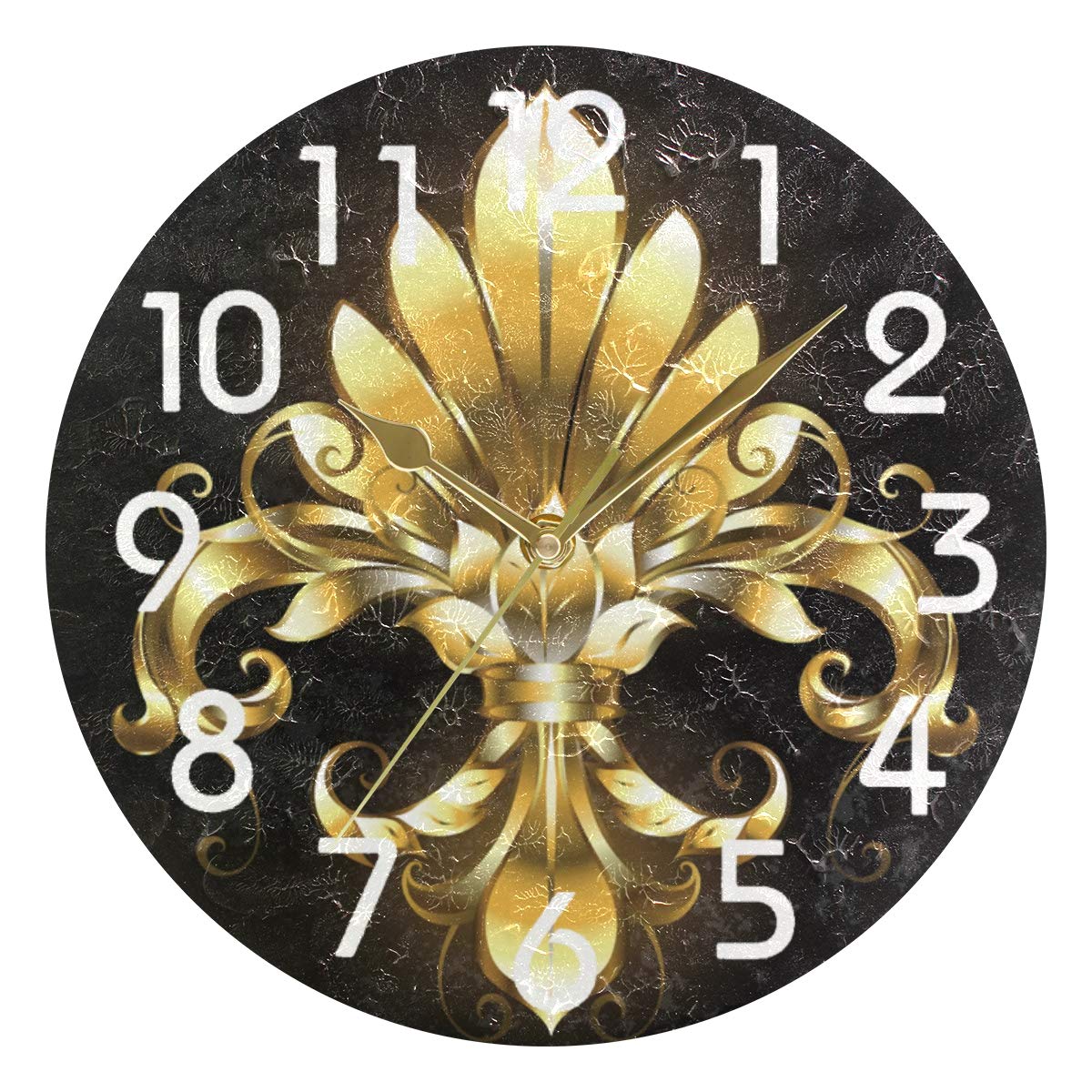 Horloge de cuisine Mardi Gras Naanle pour une décoration de café vivante