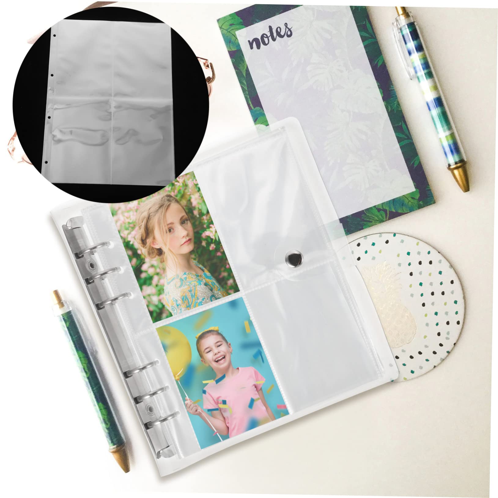 Happyyami 60stücke Klarsichthüllen Für Transparente Sammelblätter Mit Fächern Praktische Schutzseiten Für Postkarten Und Sammlerstücke Für Binder Und Alben