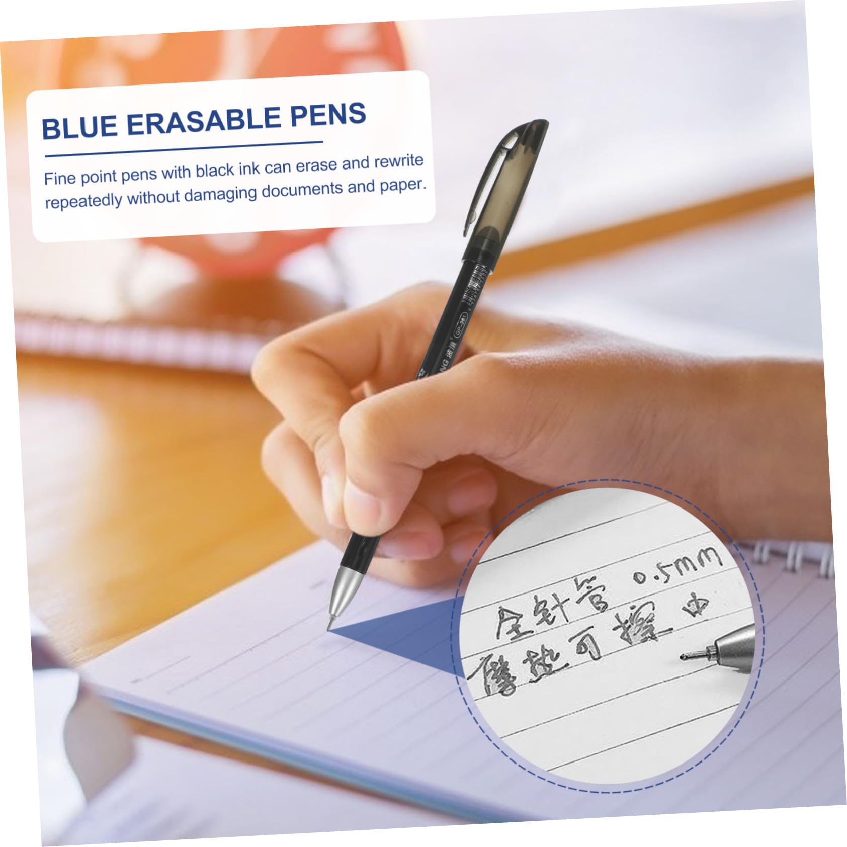 Boli Borrable Azul Black Friday Bolígrafo Borrable, GXR 0.5 Mm Bolígrafos De Tinta De Gel Borrables