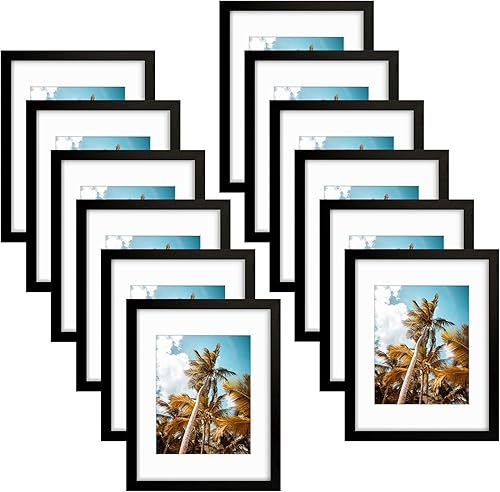 Vista 465 de Frametory, Portarretratos negro de 16 x 20 pulgadas, para fotos de 11 x 14 pulgadas con paspartú, molduras anchas (16 x 20 pulgadas, negro)