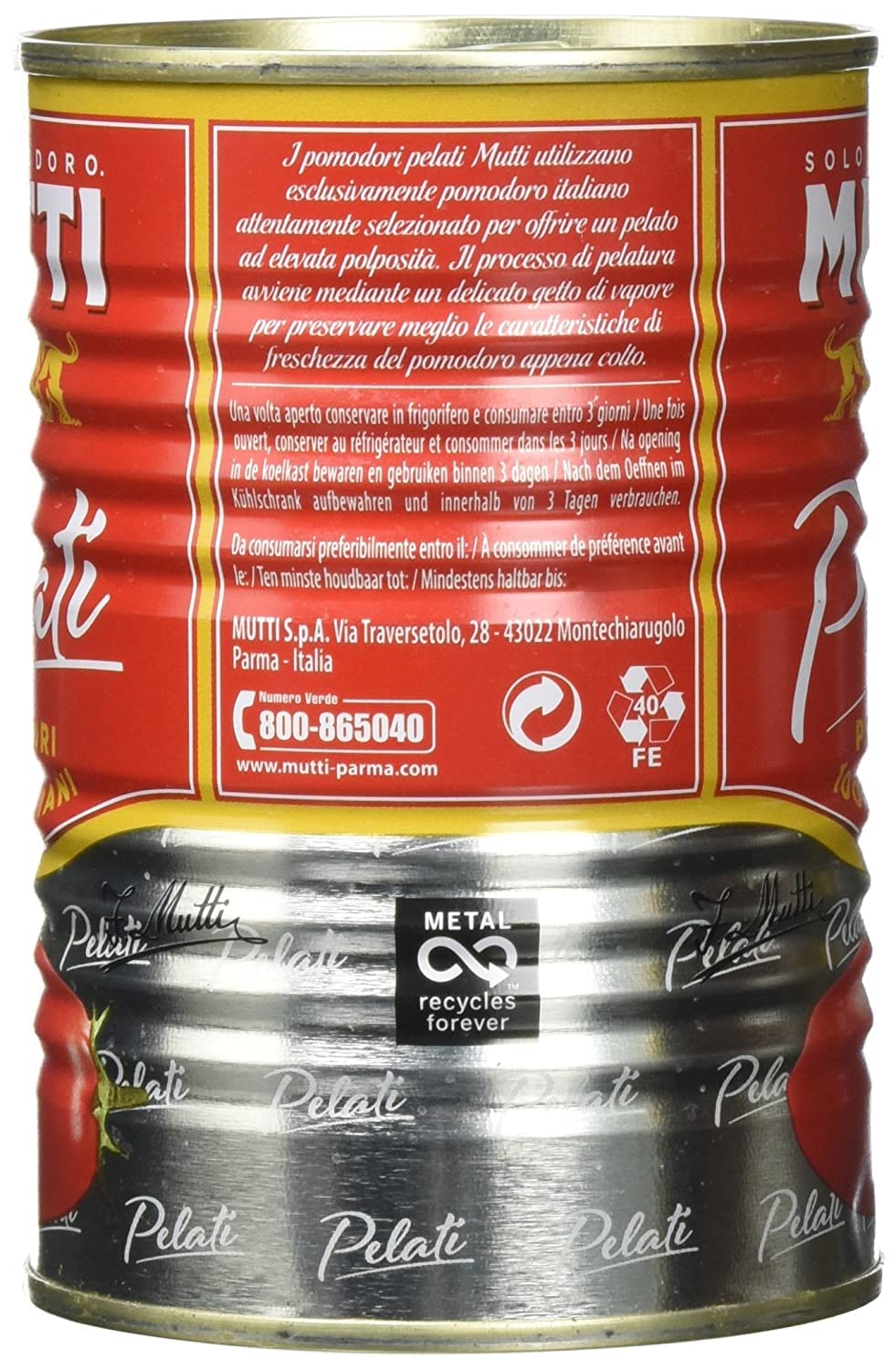 24x Mutti Pomodori Peeled Plum Tomatoes 400g. 100% Italian!