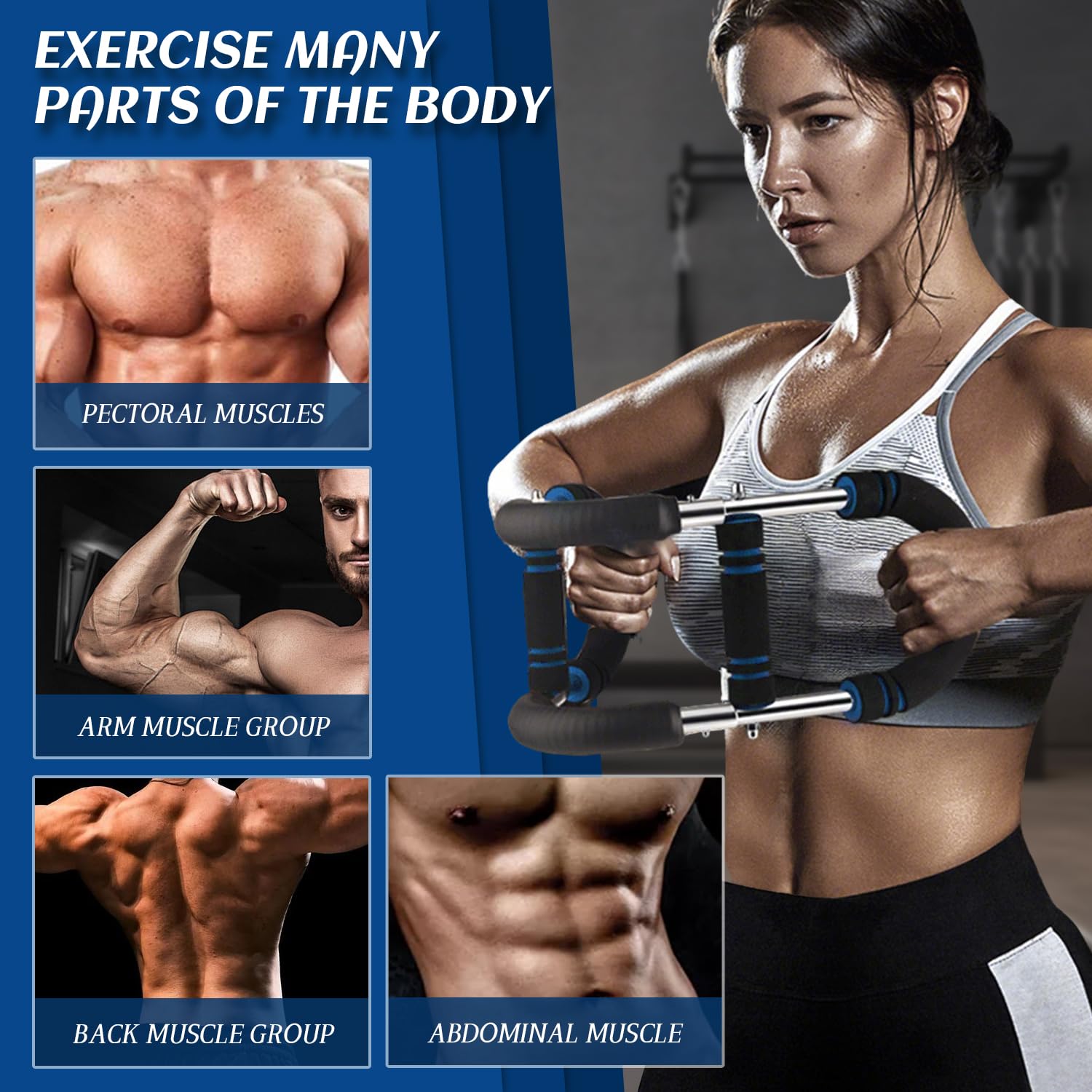 Twister Armtrainer – Appareil De Musculation Réglable Pour Bras, Poitrine Et épaules, Portable, Résistance Personnalisable, Pour Maison Ou Voyage