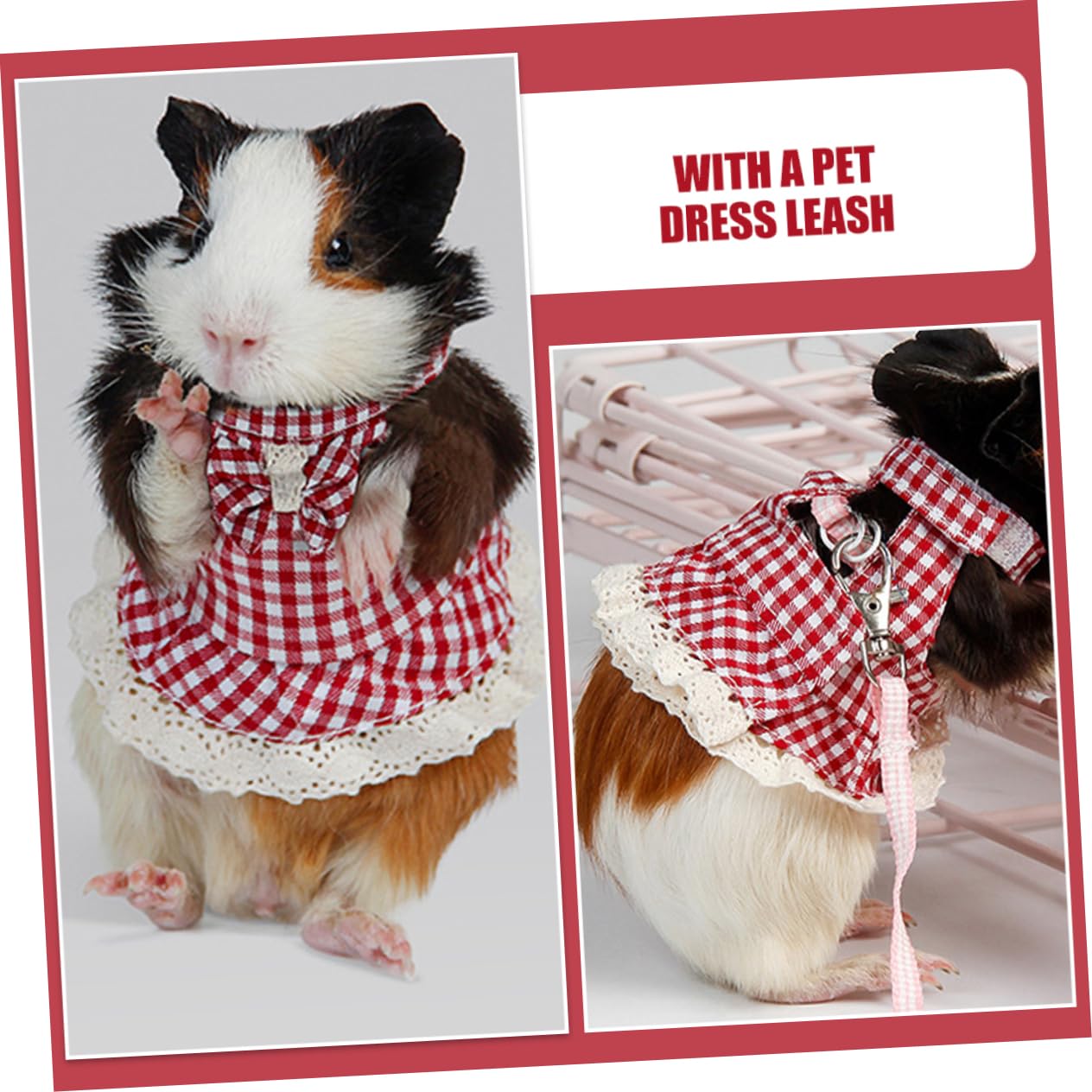 Supvox 4stücke Pet Und Leash Set Für Kleine Haustiere Verstellbares Brustgeschirr Für Kaninchen Meerschweinchen Und Frettchen Langlebige Outdoor- Für Training Und