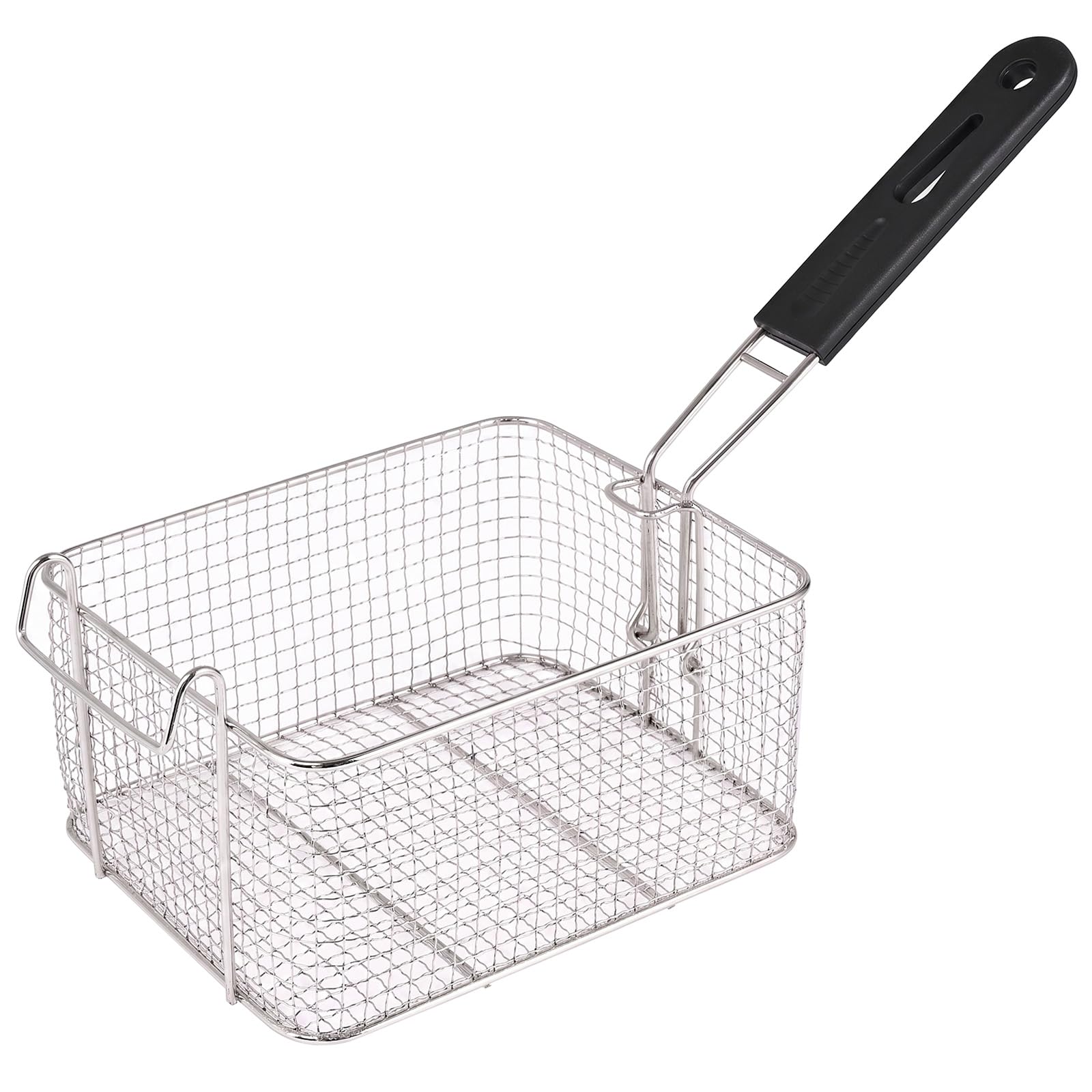 Cestino per friggitrice, 20 x 17 x 10 cm, con manico antiscivolo