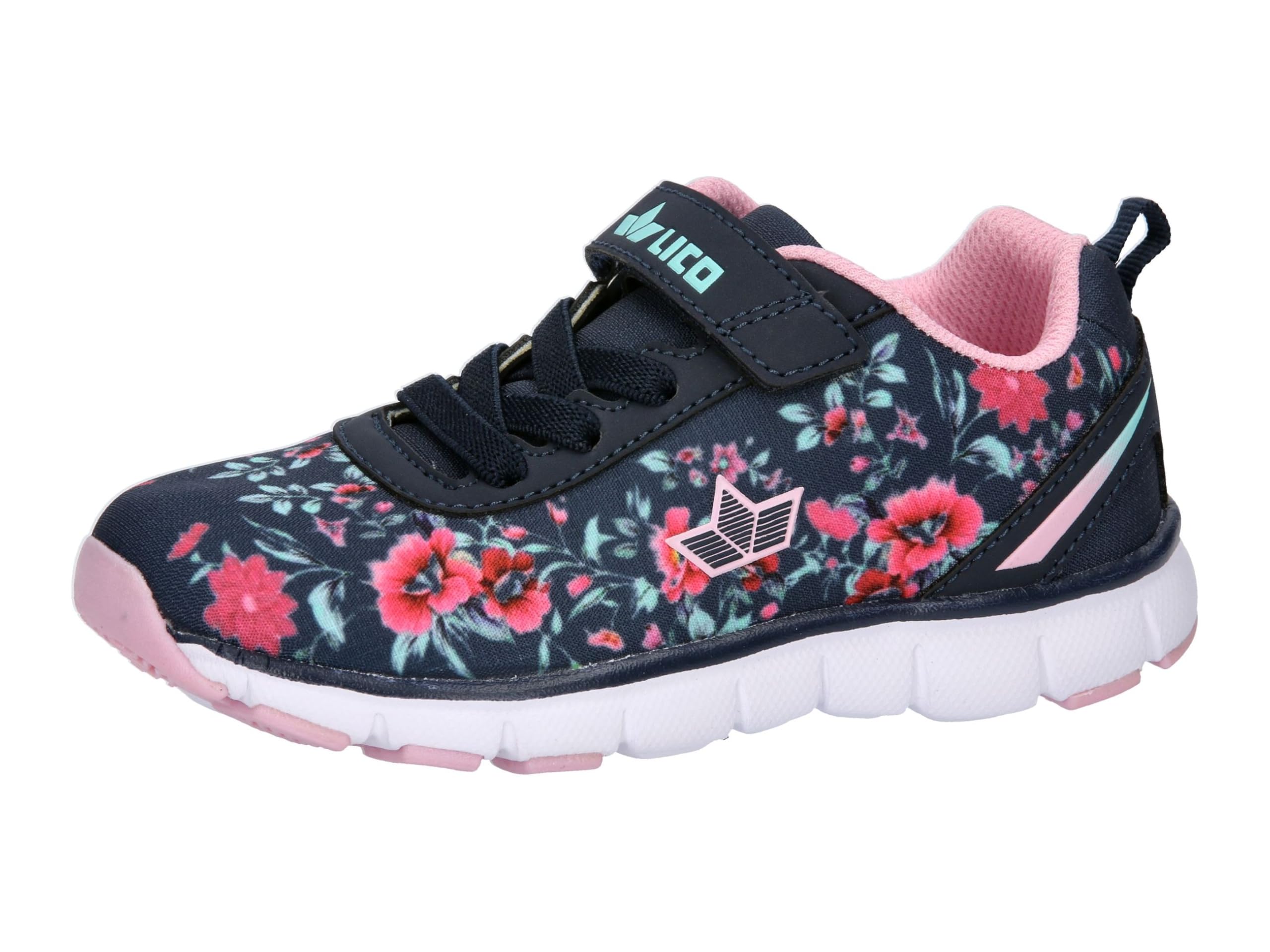 Lico Sunflower VS Sneaker, Navy Turquoise, Pink, 4 UK