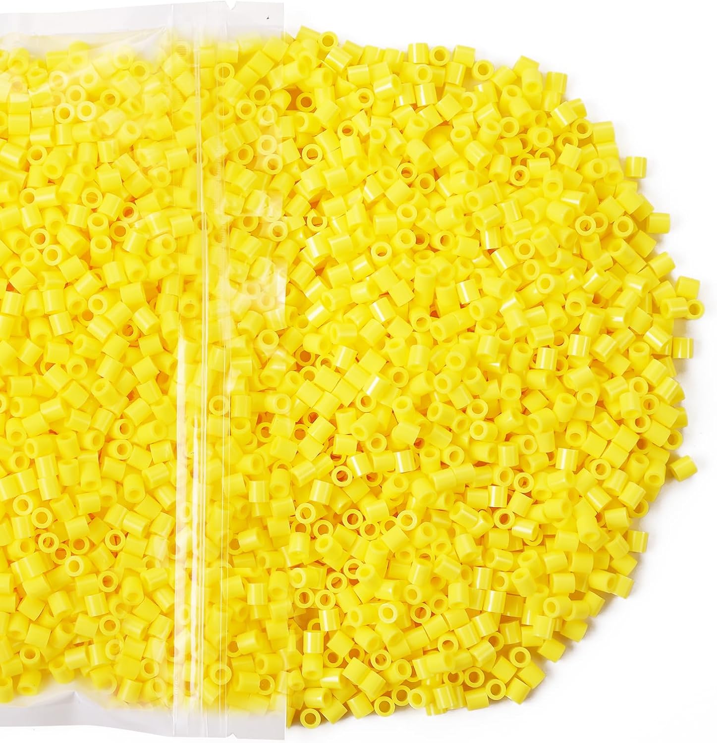 Fuse Beads 6000 Pieces 5mm Yellow Melty Iron Beads Compatible with Perler and Hama