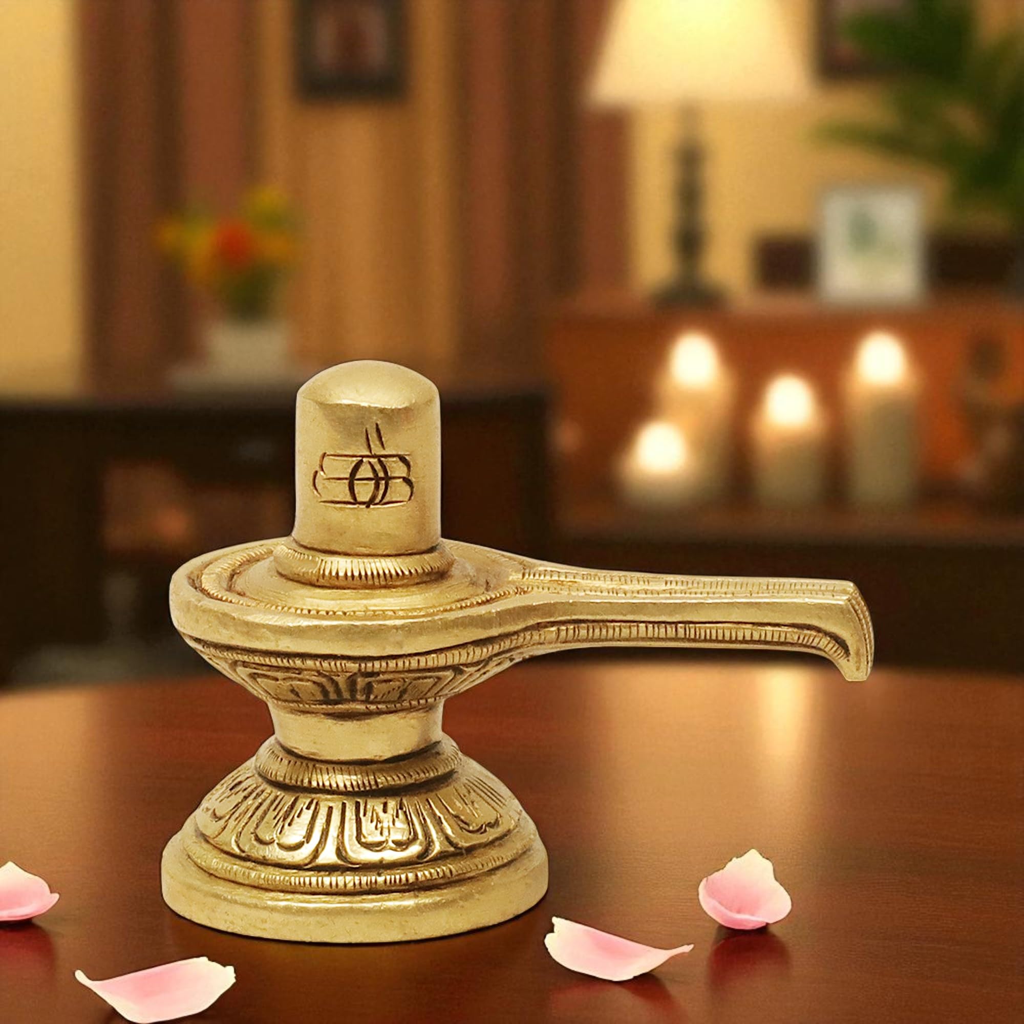 Brass Shivling Idol - Home Puja & Spiritual Decor -9