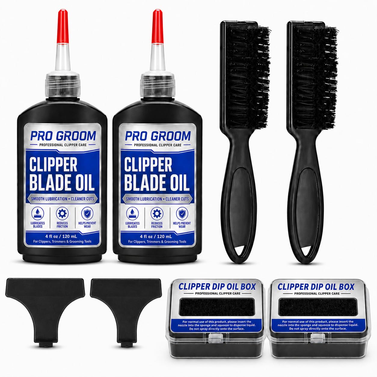 Clipper Oil Kit for Clippers, Trimmers and Grooming Tools, 8-Piece