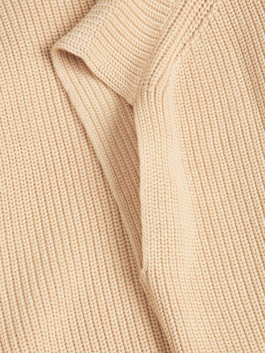 JACK & JONES Women's JJXX JXFLORENCE Twist Half Zip Knit Vest Pullover, beżowy, XS