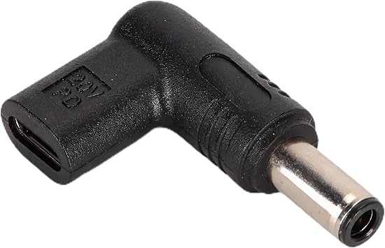 PD USB C to DC Adapter 6.0X 3.7mm, 100W PD USB C Female to 18.5V 20V DC Male, 90 Degree USB C to DC Adapter for Laptops and Other Devices
