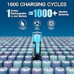 Kratax 1.5v Rechargeable Lithium AA Batteries, 12 Pack AA li-ion Battery with 2h Smart Fast Charge, 3500mWh high-Capacity, 1600 Cycles Long-Lasting, Constant Output for Household Office Devices