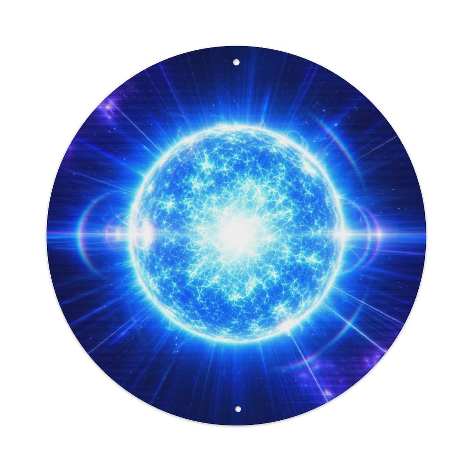Okngb Style Observatory Rigel Astronomy Cosmic Night Sky Celestial Metal Tin Sign Plaque Wall Decor For Cafe, Man Cave, Club Bar, Office, Home Garden Round Metal Poster 8X8inch
