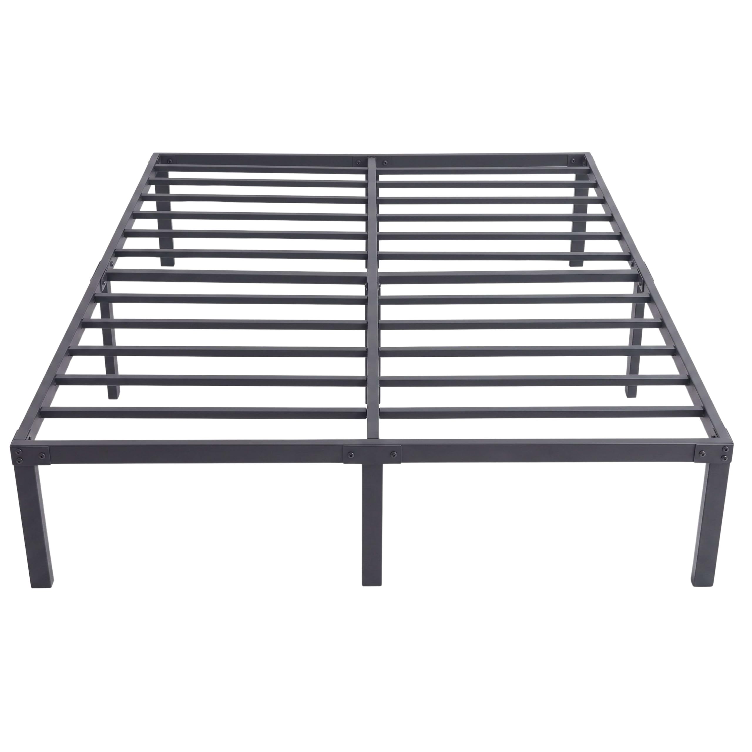 Miroytengo Somier 150x190 cm Desmontable, Altura 36 cm, Cama Matrimonio Lary, Base Cama Metal Negro