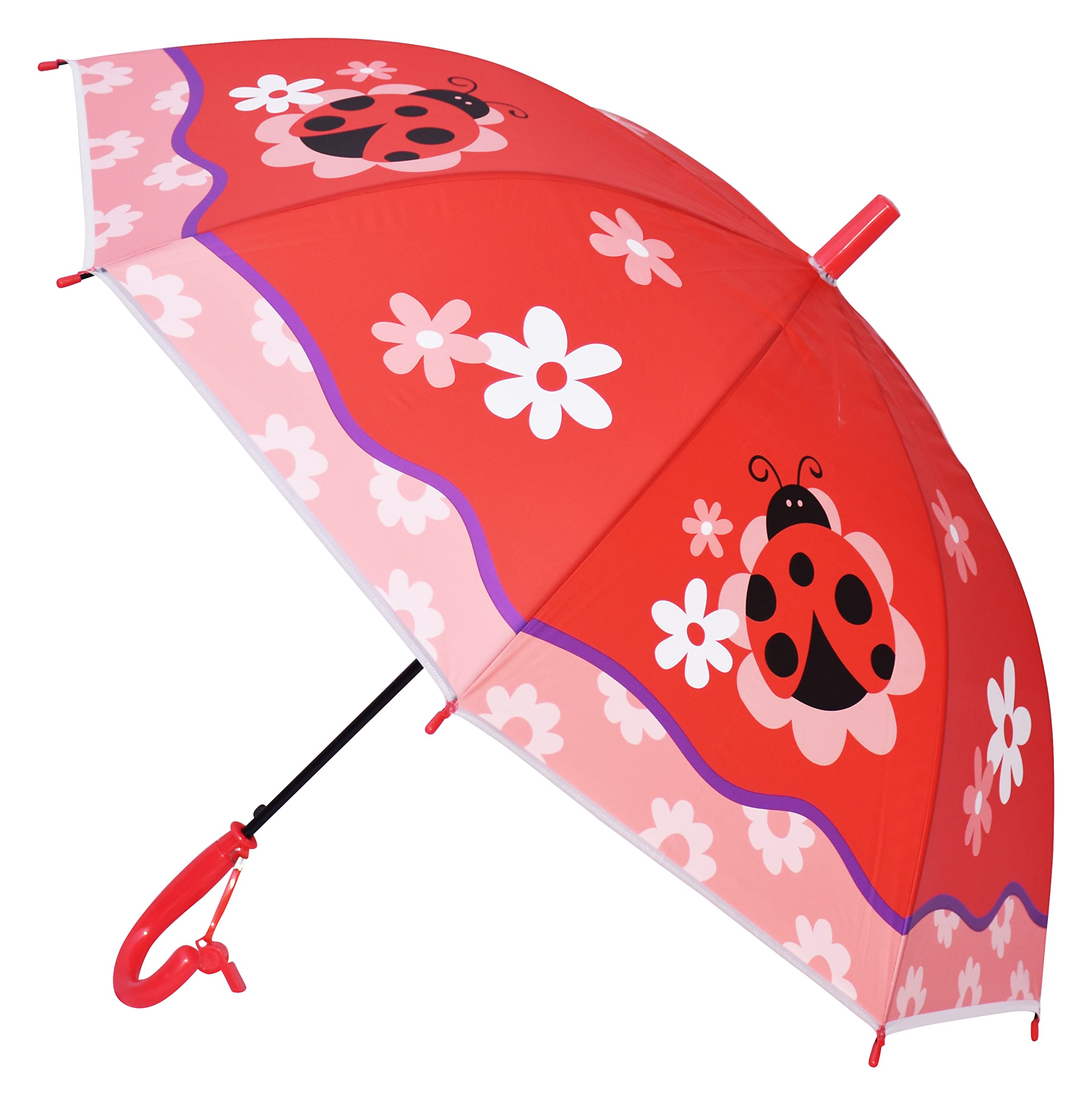 chaatewala ™ Children's Umbrella/Ladybugs Printed Umbrella, Animal theme Umbrella/confortable grip kid umbrella Umbrella for Kids girls boys/Jungle Theme Umbrella/umbrella Waterproof & Windproof-picture-13