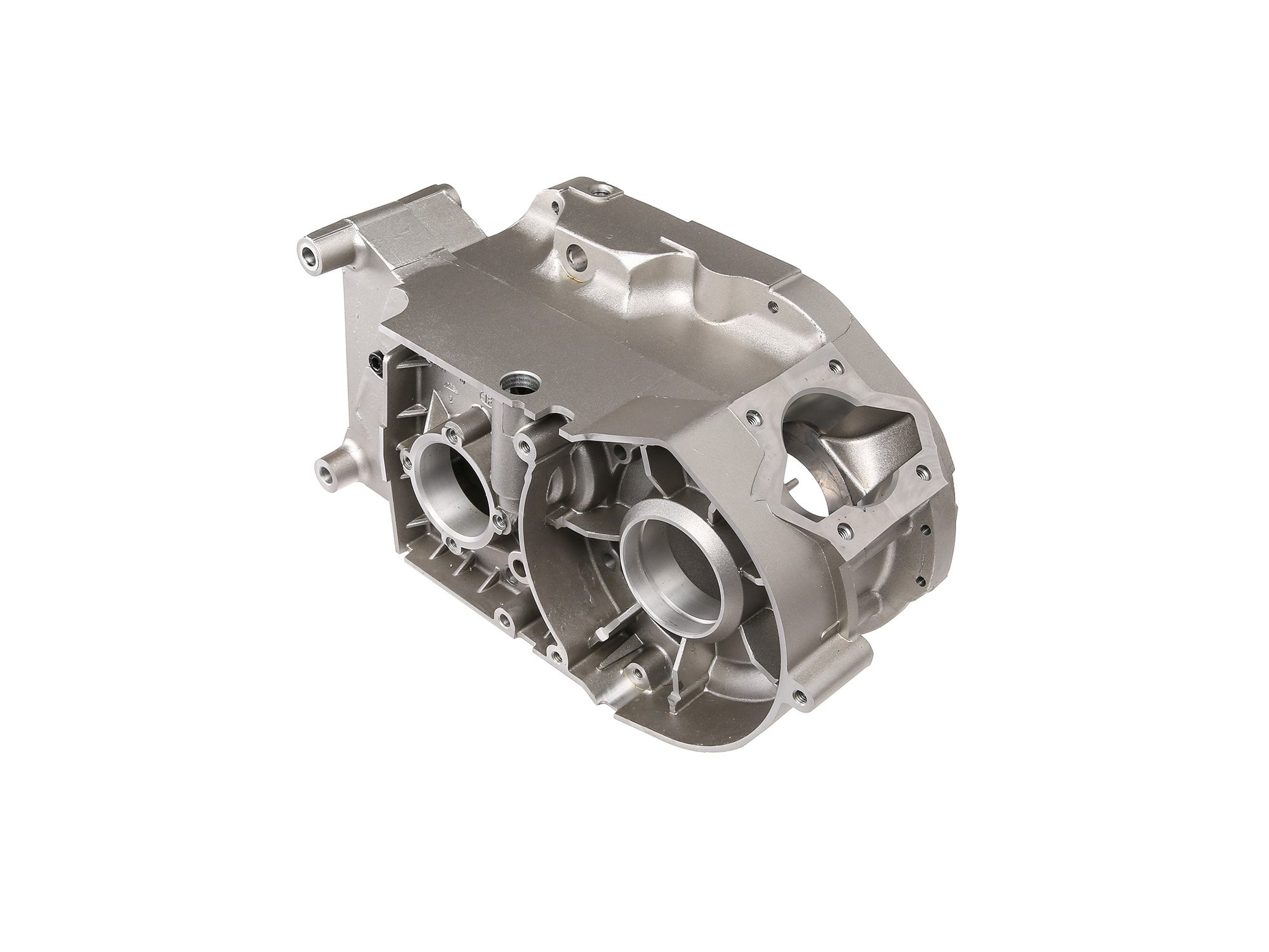 Gehäuse - Motorgehäuse Simson-Motor M541-543 (60km/h) - silbermetallic lackiert - gebohrt auf Ø 46,1 mm für Standard-Zylinder
