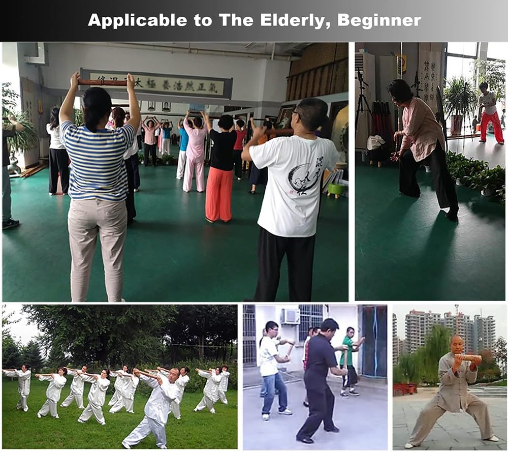 Bâton De Tai Chi, Règle De Tai Chi Qigong, Bâton De Tai Chi d'arts Martiaux, Wushu Chinois Kung Fu Règle De Tai Chi, Qigong Kungfu Équipement d'exercice