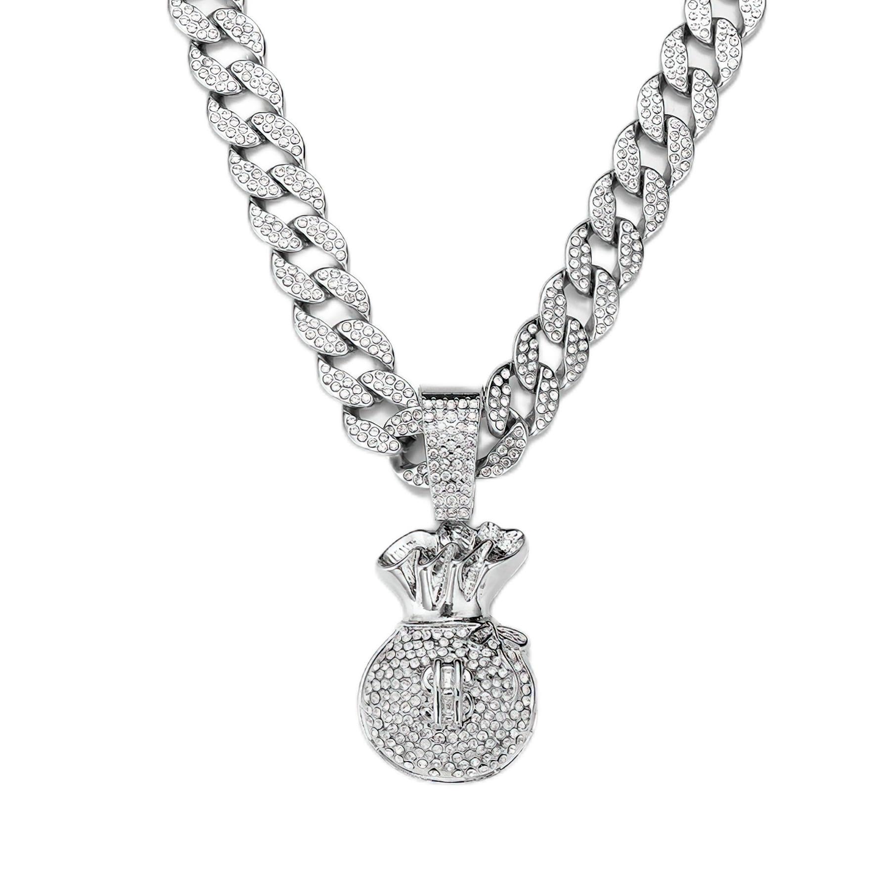 Ice Out Chain for Men Premium Zircon Stones Hypoallergenic Durable Hip-Hop Streetwear Chain Necklace Men