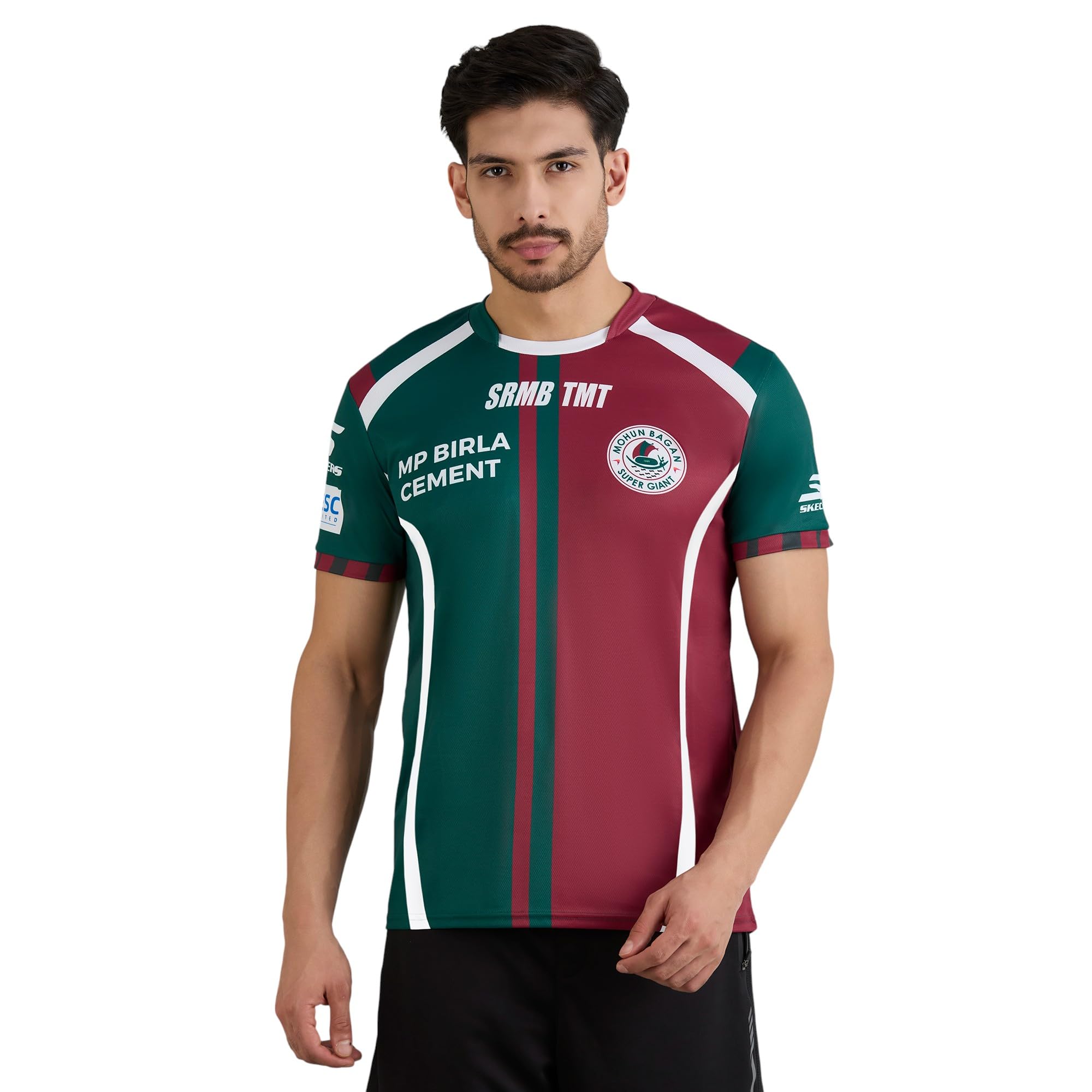 Skechers Men MOHUN Bagan Home Replica Maroon Green Jersey-picture-23