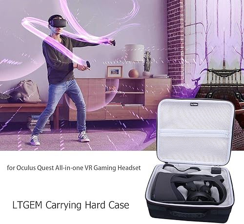 Miniatura 8 de LTGEM EVA Hard Case for Oculus Quest 2 Quest All-in-one VR Gaming Headset - Travel Carrying Protective Storage BagNot for Quest 2 Elite Strap