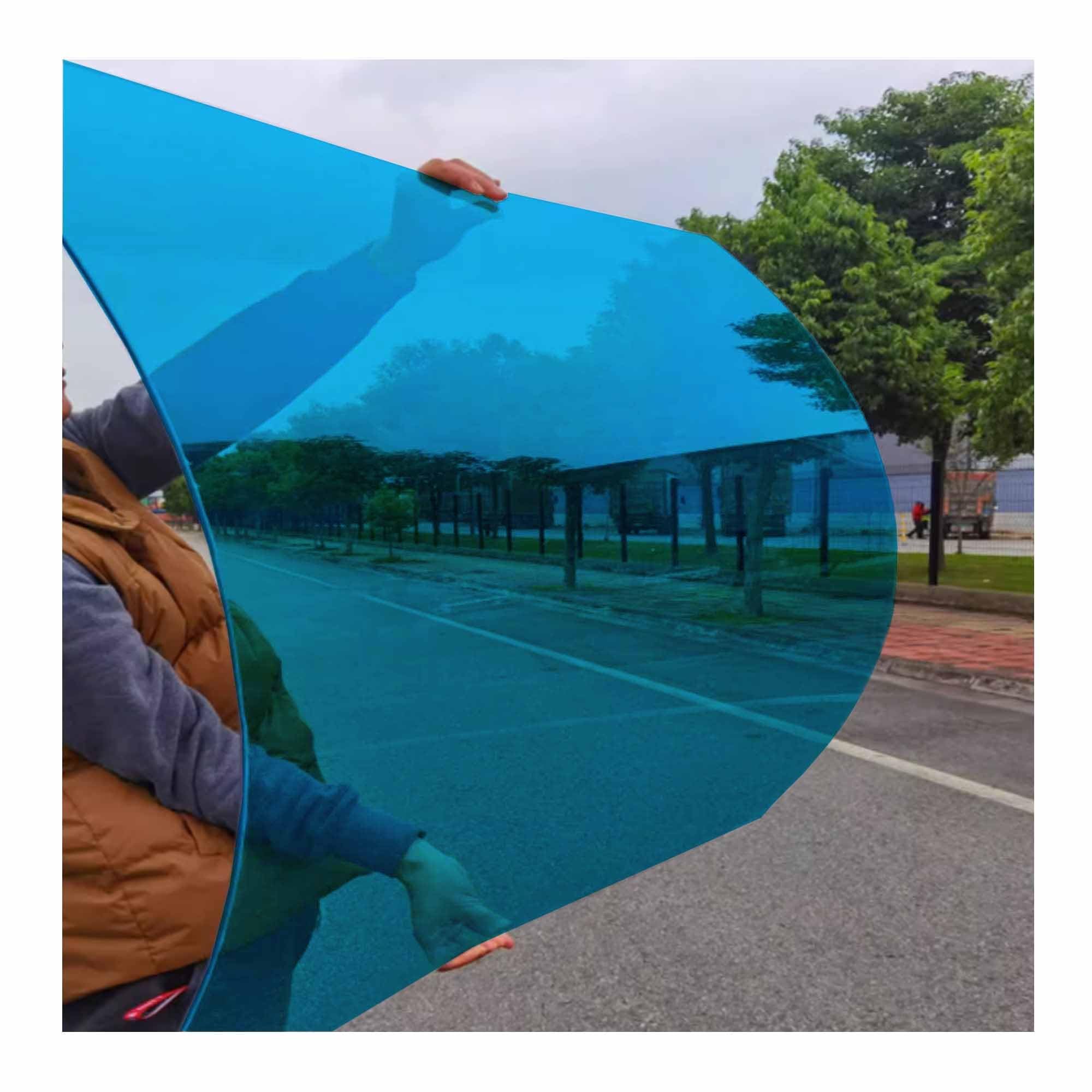 Cloisons en polycarbonate bleu 2 mm plaque résistante pour l'extérieur