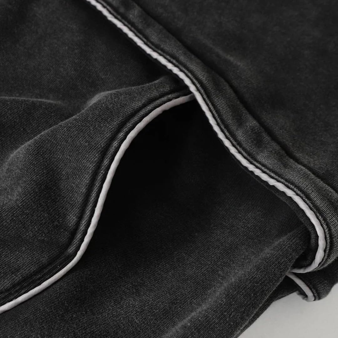 Felpe Vintage Oversize da Uomo Streetwear Calde Felpe Hip Hop Felpe(Grigio,as6,Alpha,s,Regular,Regular)