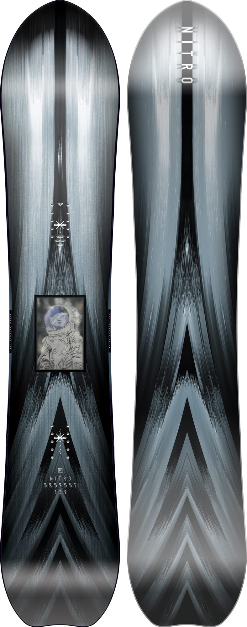 NITRO Dropout 23 All-Mountain Freeride Powder Boards Power Pods Carvingboard