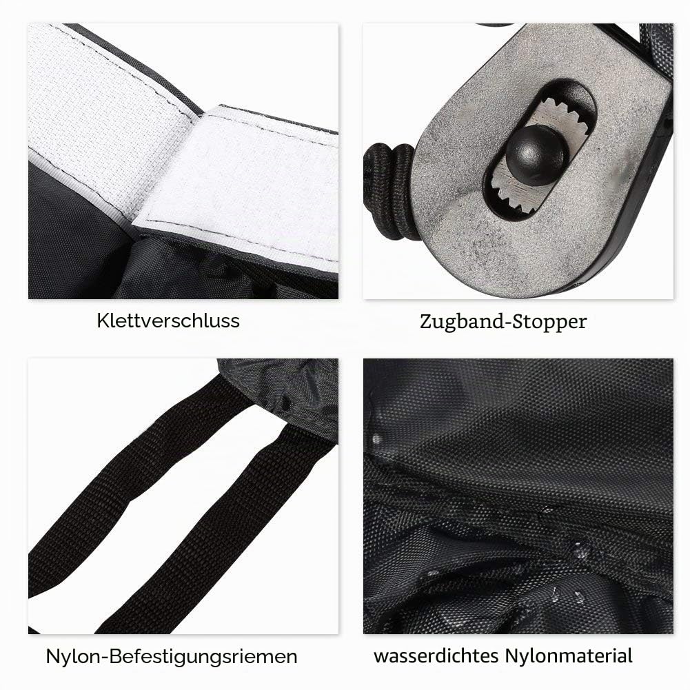 Kajak-Spritzrock, universal, verstellbar, Nylon, Surf-Cockpit, wasserdichte Abdeckung, Wassersport-Zubehör (schwarz)