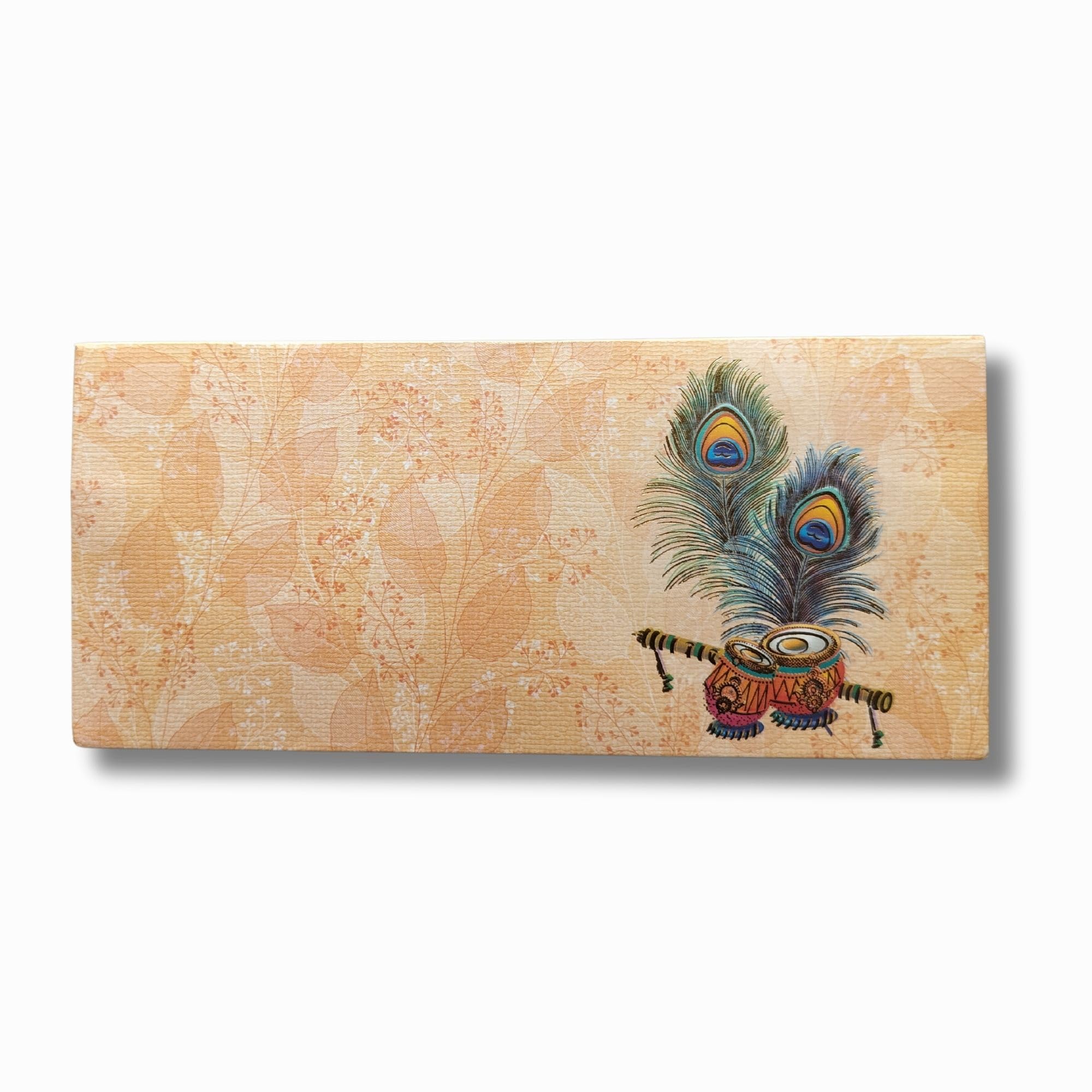 PAPER BEING 25 Pcs Beige Flute & Tabla Design Shagun envelopes for gifting money, Sagun Lifafa | Fancy Shagun envelope for Cash Money | For Gift, Wedding, Marriage & Functions 1