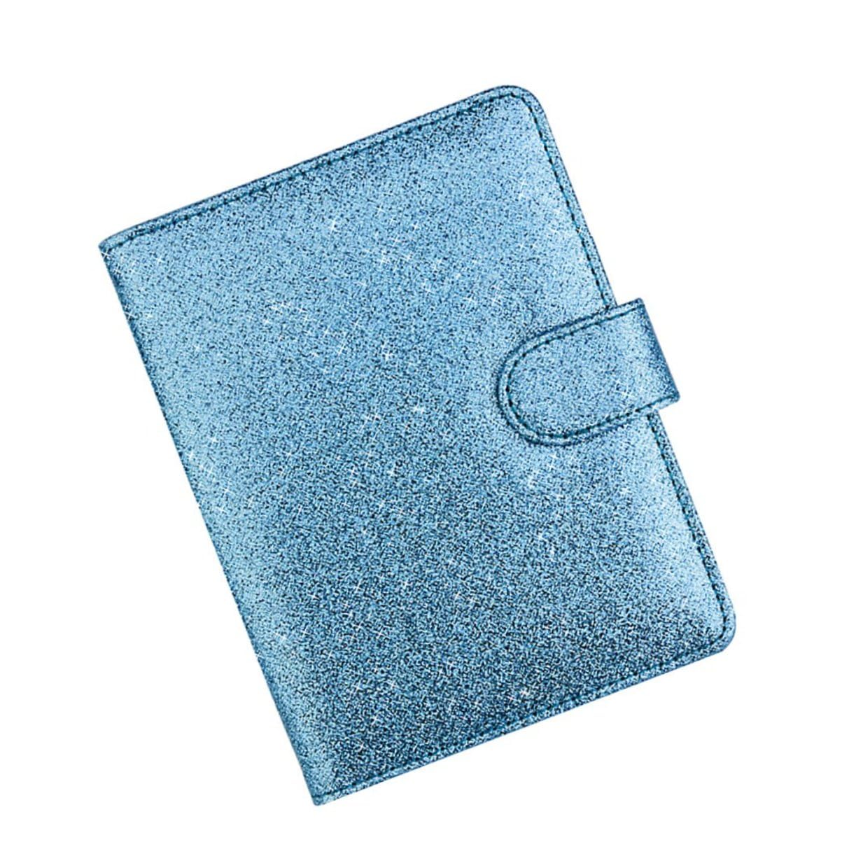 SOIMISS 3pezzi Portafoglio Per Passaporto Pelle Pu Con Design Magnetico Organizer Multifunzione Da Viaggio Blu Pratico e Comodo Per Carte e Documenti