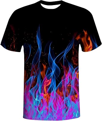 T-Shirts for Men Boys 3D Printed T-Shirts Short Sleeve Graphic Tees Shirt
