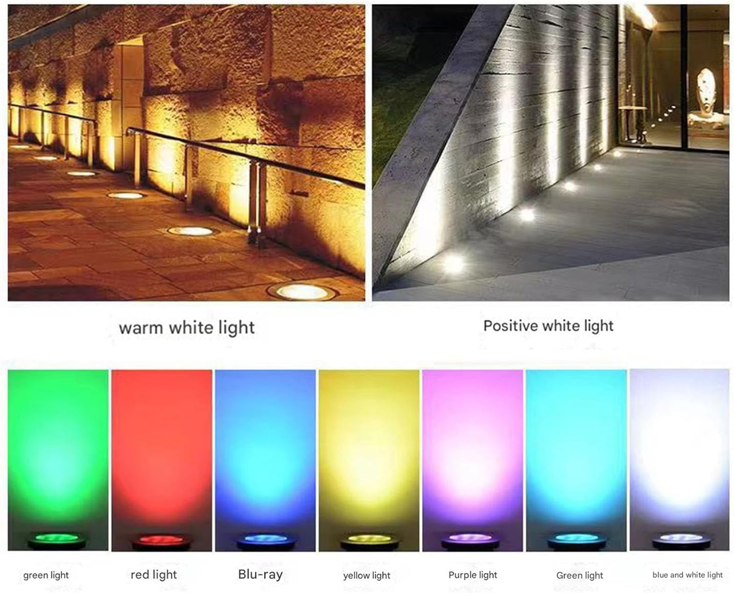 Ultra-Thin 3W Outdoor Recessed Spotlight - IP65 Waterproof Garden Floor Lamp, Cold White LED Ground Light for Lawn, Courtyard, and Patio (100 * 35mm)