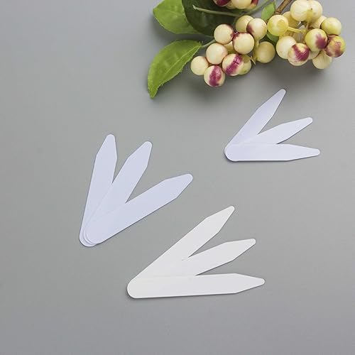 Miniatura 7 de VASANA 30 piezas de cuello de camisa de plástico que se mantiene reforzante, blanco liso, cuello de camisa para hombre, se mantiene para uso en el