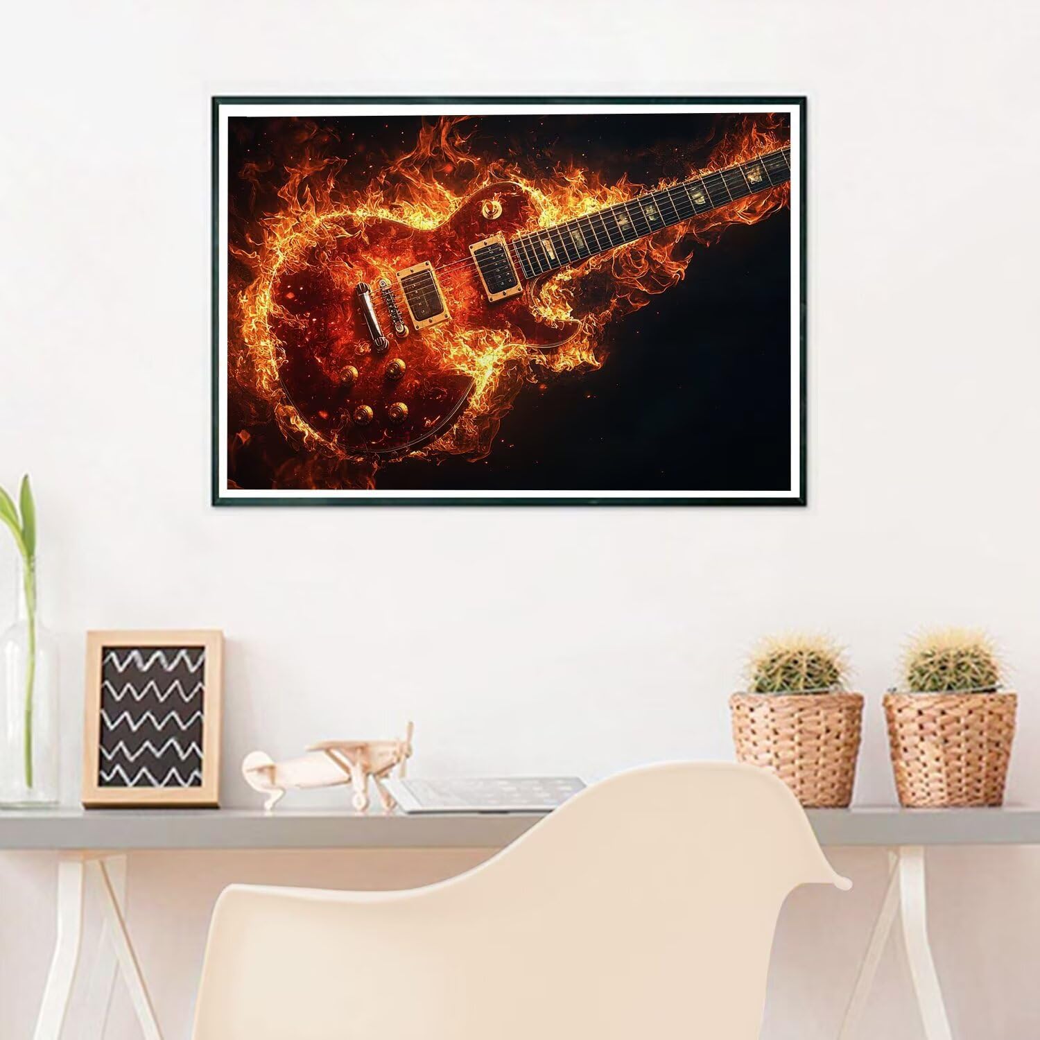 Puzzle 3000 Piezas, Puzzle Guitarra con Caja Regalo para Adultos, DIY 3000 Piezas Rompecabezas de Madera para Adultos, Rompecabezas Desafiante para Decoración del Hogar y Paredes, Regalo Mujer, F-33