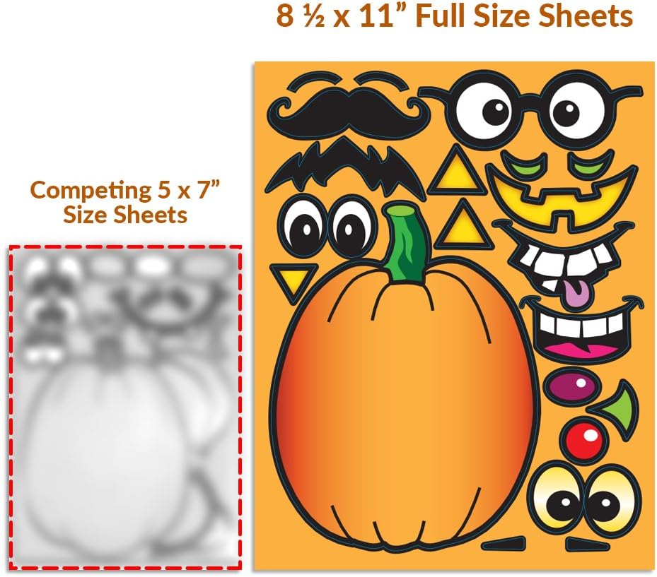 Colonel Pickles Make a Pumpkin Face Stickers Halloween Crafts for Kids image 5