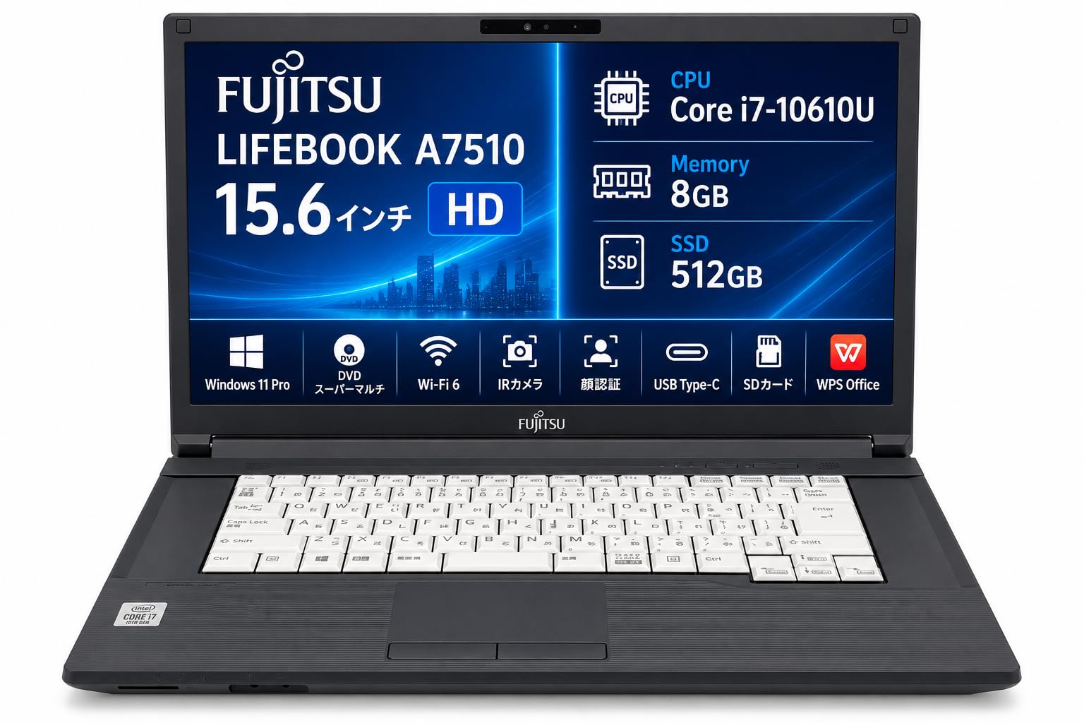 訳アリ　LIFEBOOK　15.6 タッチパネル　Core i7　8GB　SSD Amazon.co.jp: 【整備済み品】 富士通 LIFEBOOK A7510 15.6インチ