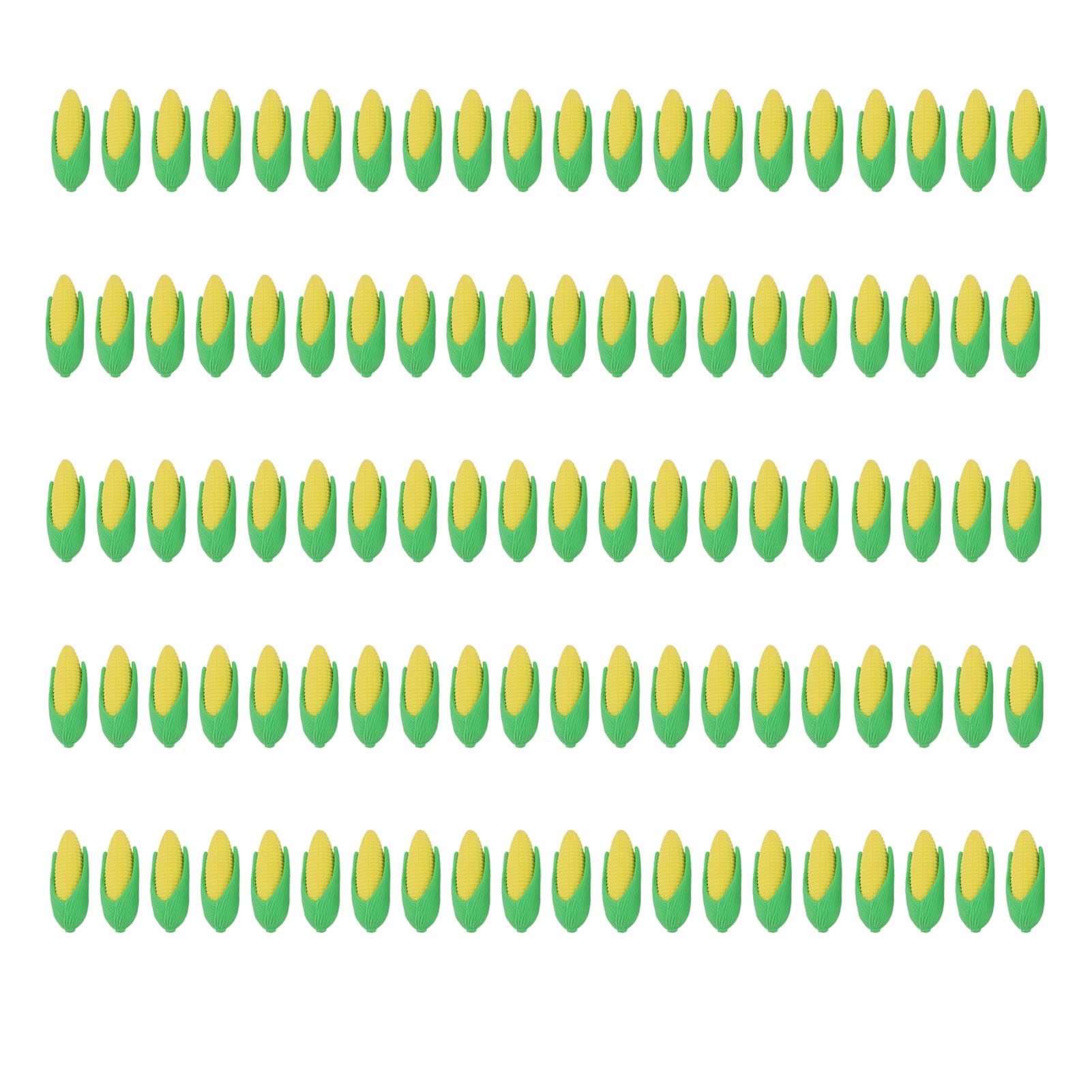100Pcs Mini Corn Erasers, Mini Corn Style Puzzle erasers Safe Nontoxic PTR Widely Used Kids Pencil Erasers Fun Erasers for Students for Kids School Party Classroom