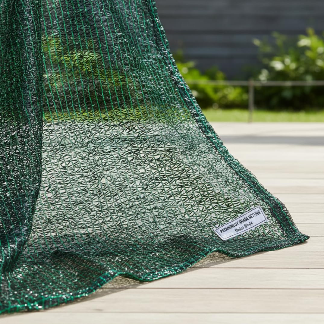 Toile d'ombrage avec Protection UV à 55% pour Jardin, 4 x 10 m, Toile d'ombrage Coupe-Vent avec Bords renforcés, Maille Solaire en PEHD pour terrasse, Serre et parterres de légumes (13, 12 x 32, 81