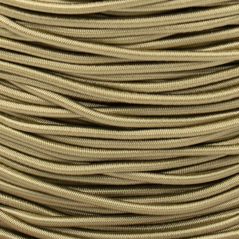 West Coast Paracord Bungee Elastic Nylon Shock Cord (1/8 Inch x 100 Feet, Khaki)