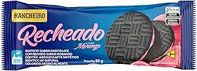 Biscoito Rancheiro Sabor Chocolate Recheado com Morango 90g – Vegano, Leve e Saboroso