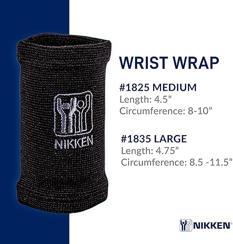 Miniatura 3 de Nikken KenkoTherm - Muñequera grande 1835 - Manga de compresión para mayor comodidad y apoyo, ideal para levantamiento de pesas, entrenamiento,