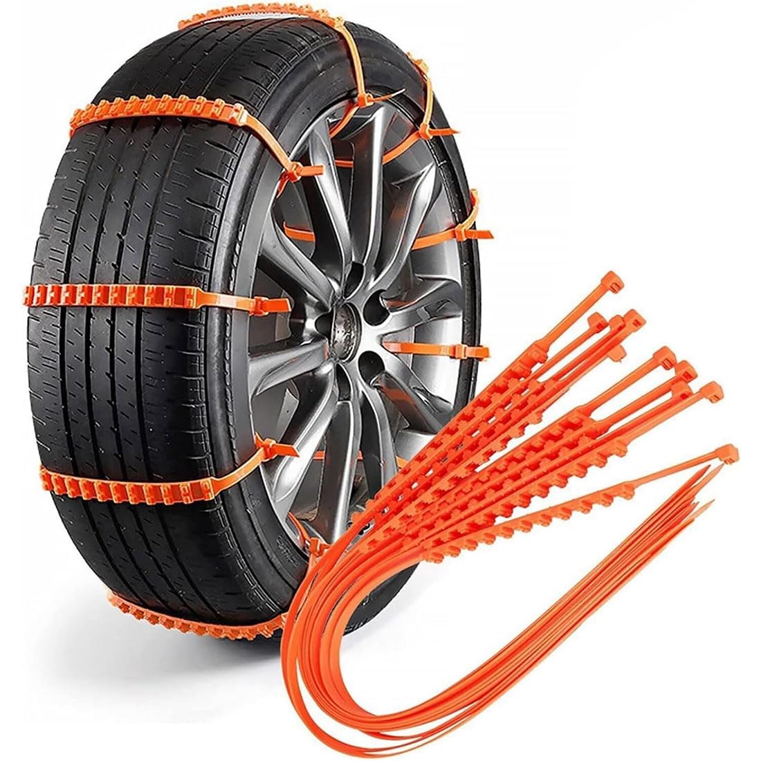 Cadenas de nieve universales antideslizantes, nuevas cadenas de nieve reutilizables 2026, cadenas antideslizantes para coches, cadenas de seguridad de invierno para automóviles, camiones y SUV, para