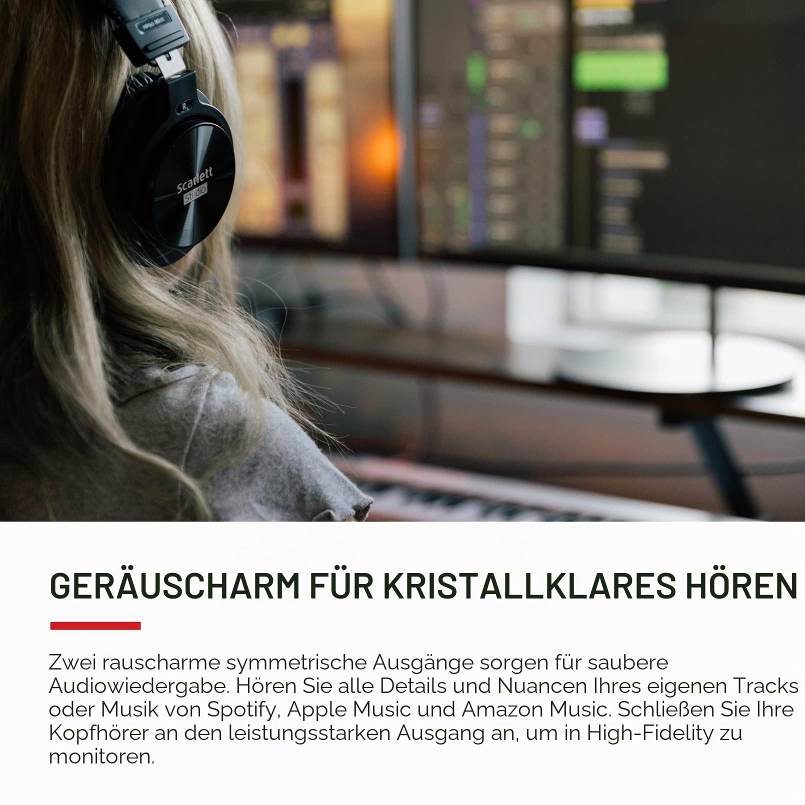 Focusrite Scarlett Solo 3. Gen USB-Audio-Interface-Bundle für Gitarristen, Sänger oder Produzenten. Klang in Studioqualität und sämtliche Software, die du für Aufnahmen und Kompositionen benötigst