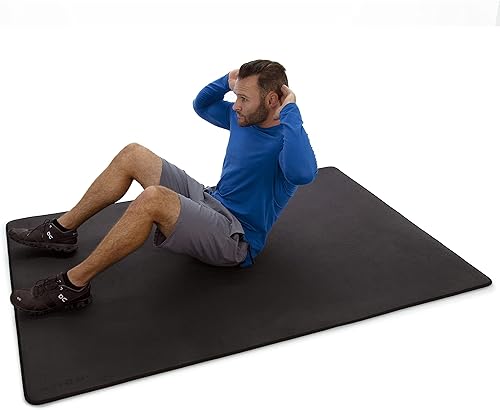 MICRODRY Alfombrilla de yoga de lujo para el hogar y el gimnasio, extra gruesa para entrenamiento de alto impacto, superficie antideslizante