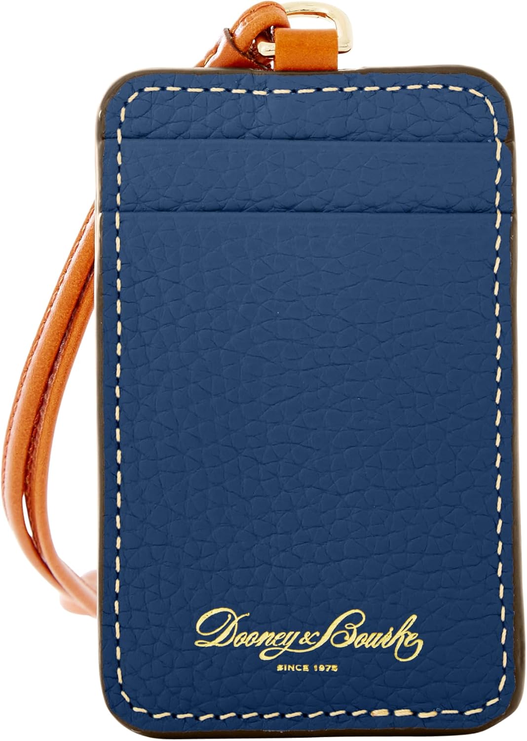 Dooney & Bourke Leather Accessories, Pebble Grain Lanyard ID Holder with 19" Strap for Everyday Use